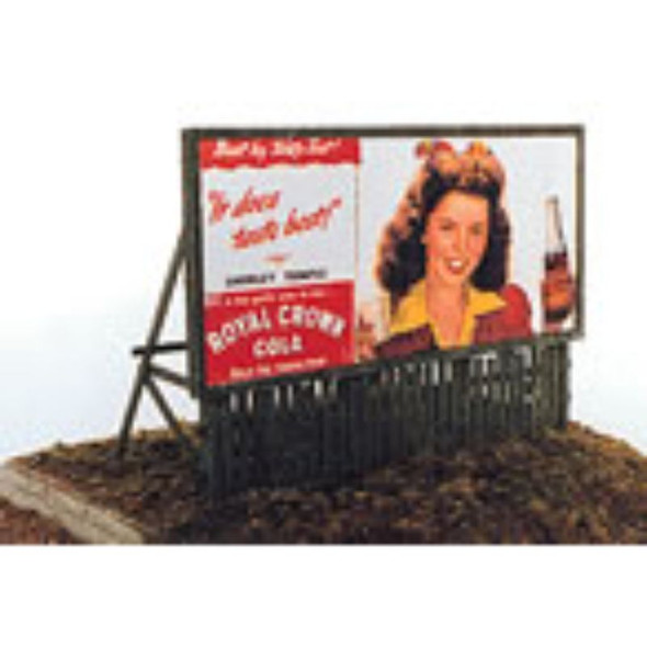 JL Innovative 276 - Fence Base Billboards (2) - HO Scale Kit